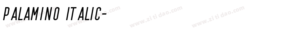 Palamino Italic字体转换
